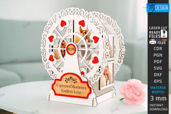 Download Ferris Wheel Photo Frame Laser Cut| Love - Love Collection