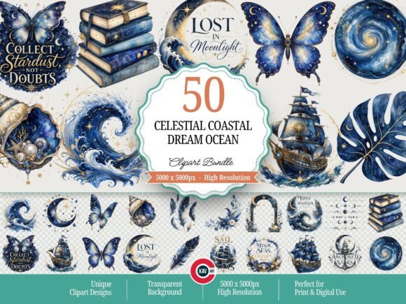 Download Celestial Coastal Dream Mystical Ocean - Celestial Collection