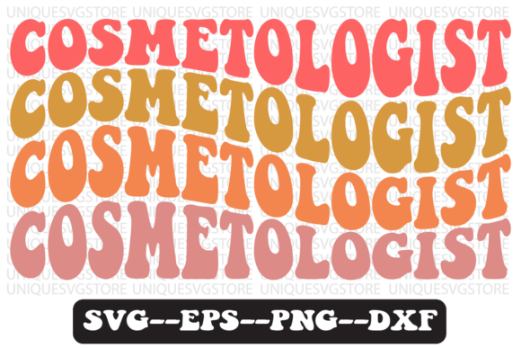 Download Cosmetologist Groovy Retro Svg Design - Cosmetologist Collection