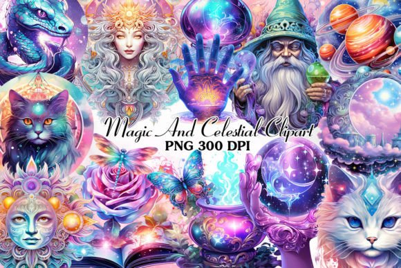 Download Magic and Celestial Sublimation Clipart - Celestial Collection