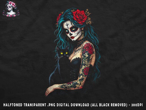 Download Gothic Sugar Skull Woman - Premium Bundle