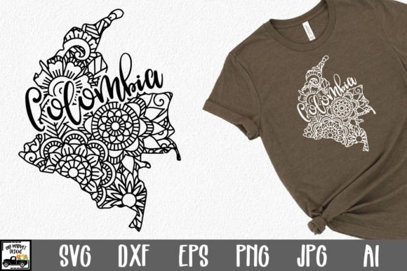 Download Colombia SVG File - Mandala Design - Mandala design Collection