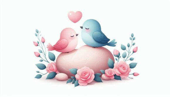 Download Bluebirds Pebble Love - Love Collection