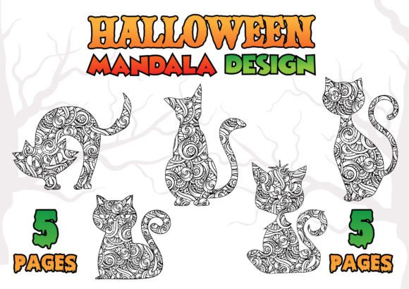 Download Halloween Mandala Design Vol 02 - Mandala design Collection