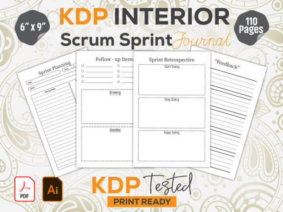 Download Scrum Sprint Journal KDP Interior - Sprint Collection