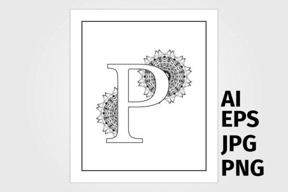 Download Letter with Mandala Design - Mandala design Collection