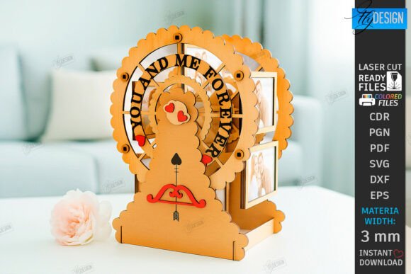 Download Ferris Wheel Photo Frame Laser Cut| Love - Love Collection