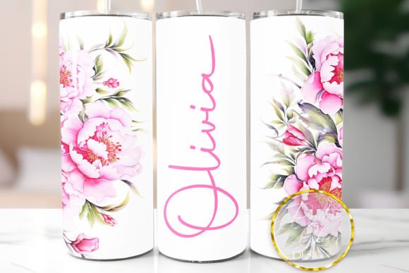 Download Sprint Tumbler Wrap Custom Name Flowers - Sprint Collection