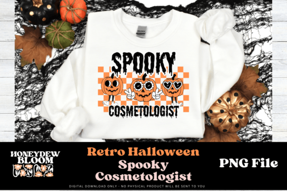 Download Retro Halloween Spooky Cosmetologist - Cosmetologist Collection
