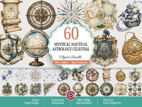 Download Mystical Nautical Astrology Celestial - Celestial Collection